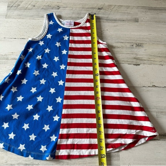 Hanna Anderson Girls 5Y Independence 4th of July
Sleeveless Mini Dress w Pockets - Picture 7 of 8